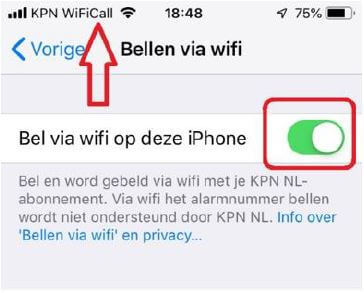 Mobiel bellen via WiFi - iOS iPhone stap 5